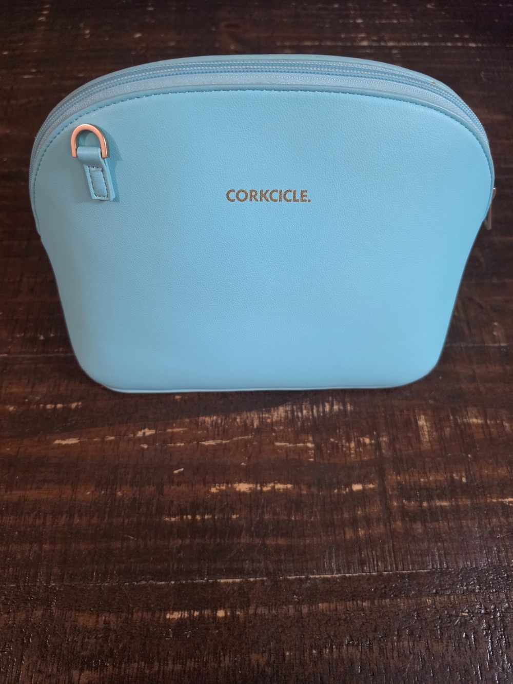 Corkcicle Small Crossbody Insulated Bag in Aqua Blue - Picture 3 of 6